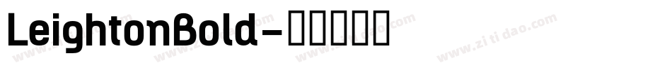 LeightonBold字体转换