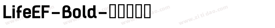 LifeEF-Bold字体转换