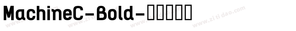 MachineC-Bold字体转换