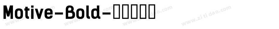 Motive-Bold字体转换
