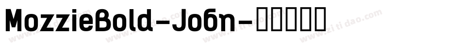 MozzieBold-Jo6n字体转换