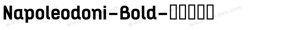 Napoleodoni-Bold字体转换