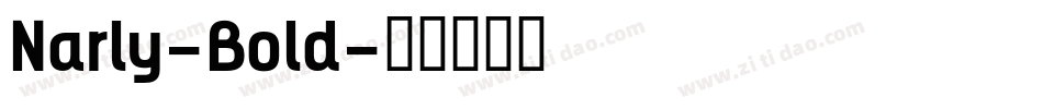 Narly-Bold字体转换