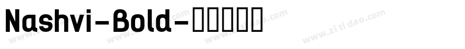 Nashvi-Bold字体转换