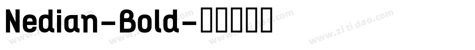 Nedian-Bold字体转换