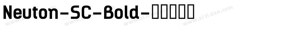 Neuton-SC-Bold字体转换