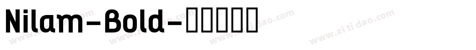 Nilam-Bold字体转换