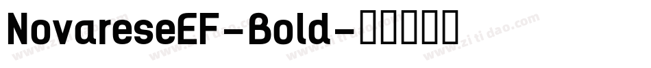 NovareseEF-Bold字体转换