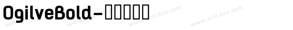 OgilveBold字体转换