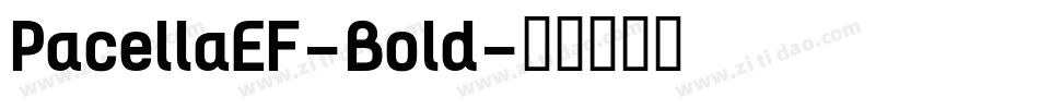 PacellaEF-Bold字体转换