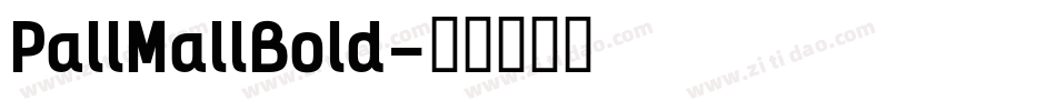 PallMallBold字体转换
