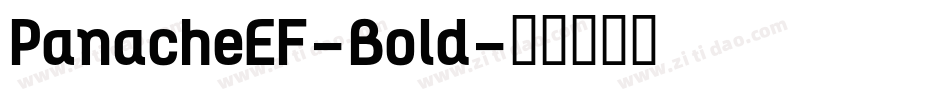 PanacheEF-Bold字体转换