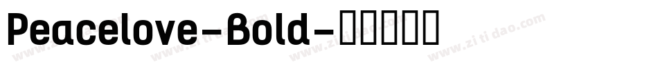 Peacelove-Bold字体转换
