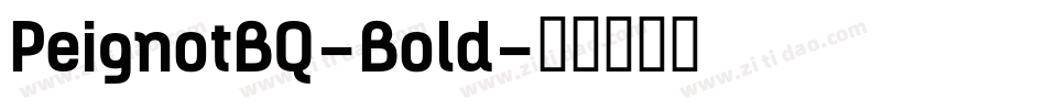 PeignotBQ-Bold字体转换
