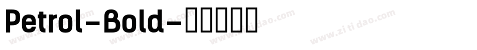 Petrol-Bold字体转换