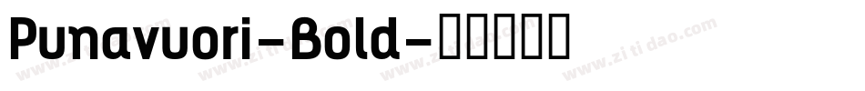 Punavuori-Bold字体转换