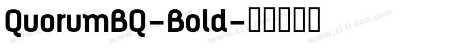 QuorumBQ-Bold字体转换