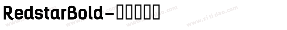 RedstarBold字体转换