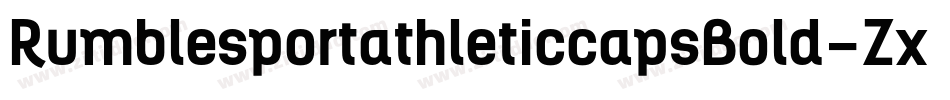RumblesportathleticcapsBold-ZxDJ字体转换