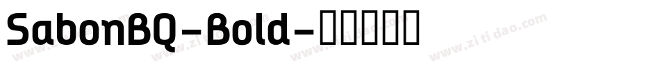 SabonBQ-Bold字体转换