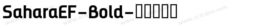 SaharaEF-Bold字体转换