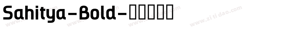 Sahitya-Bold字体转换