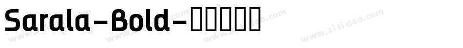 Sarala-Bold字体转换