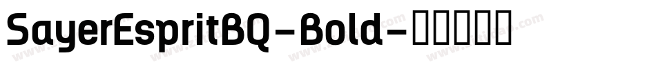 SayerEspritBQ-Bold字体转换 SayerEspritBQ-Bold字体转换