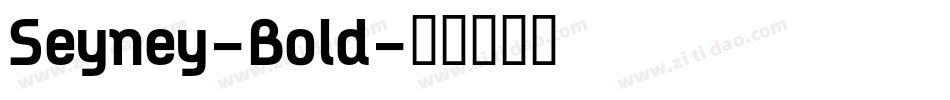 Seyney-Bold字体转换
