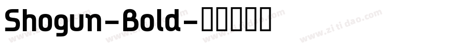 Shogun-Bold字体转换
