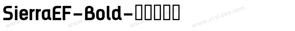 SierraEF-Bold字体转换