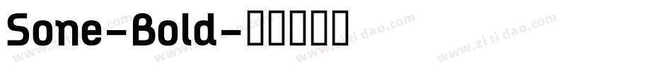 Sone-Bold字体转换