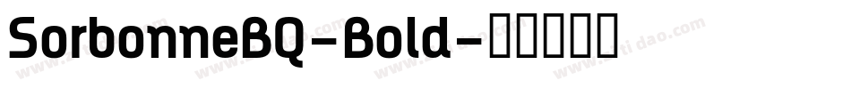 SorbonneBQ-Bold字体转换
