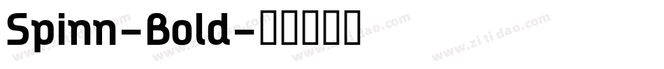 Spinn-Bold字体转换