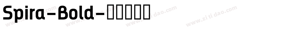 Spira-Bold字体转换