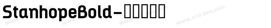 StanhopeBold字体转换