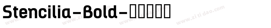 Stencilia-Bold字体转换