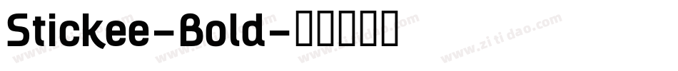 Stickee-Bold字体转换