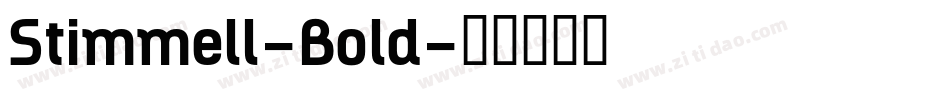 Stimmell-Bold字体转换