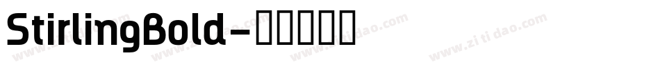 StirlingBold字体转换