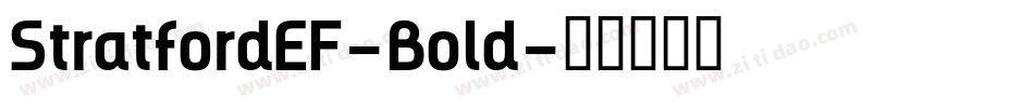 StratfordEF-Bold字体转换