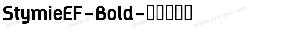 StymieEF-Bold字体转换