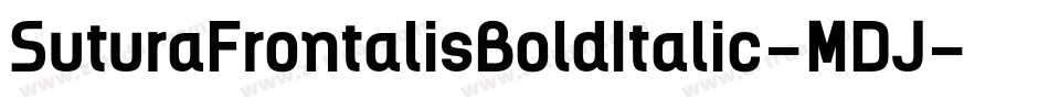 SuturaFrontalisBoldItalic-MDJ字体转换