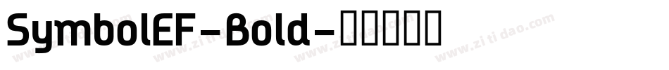 SymbolEF-Bold字体转换