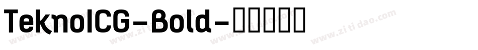 TeknoICG-Bold字体转换