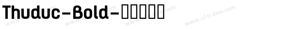 Thuduc-Bold字体转换