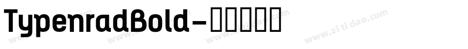 TypenradBold字体转换