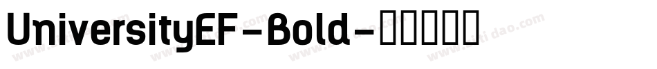 UniversityEF-Bold字体转换