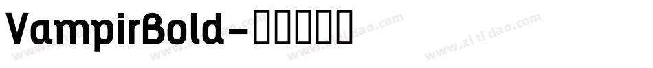 VampirBold字体转换
