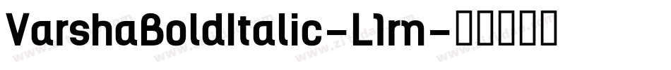 VarshaBoldItalic-L1rn字体转换